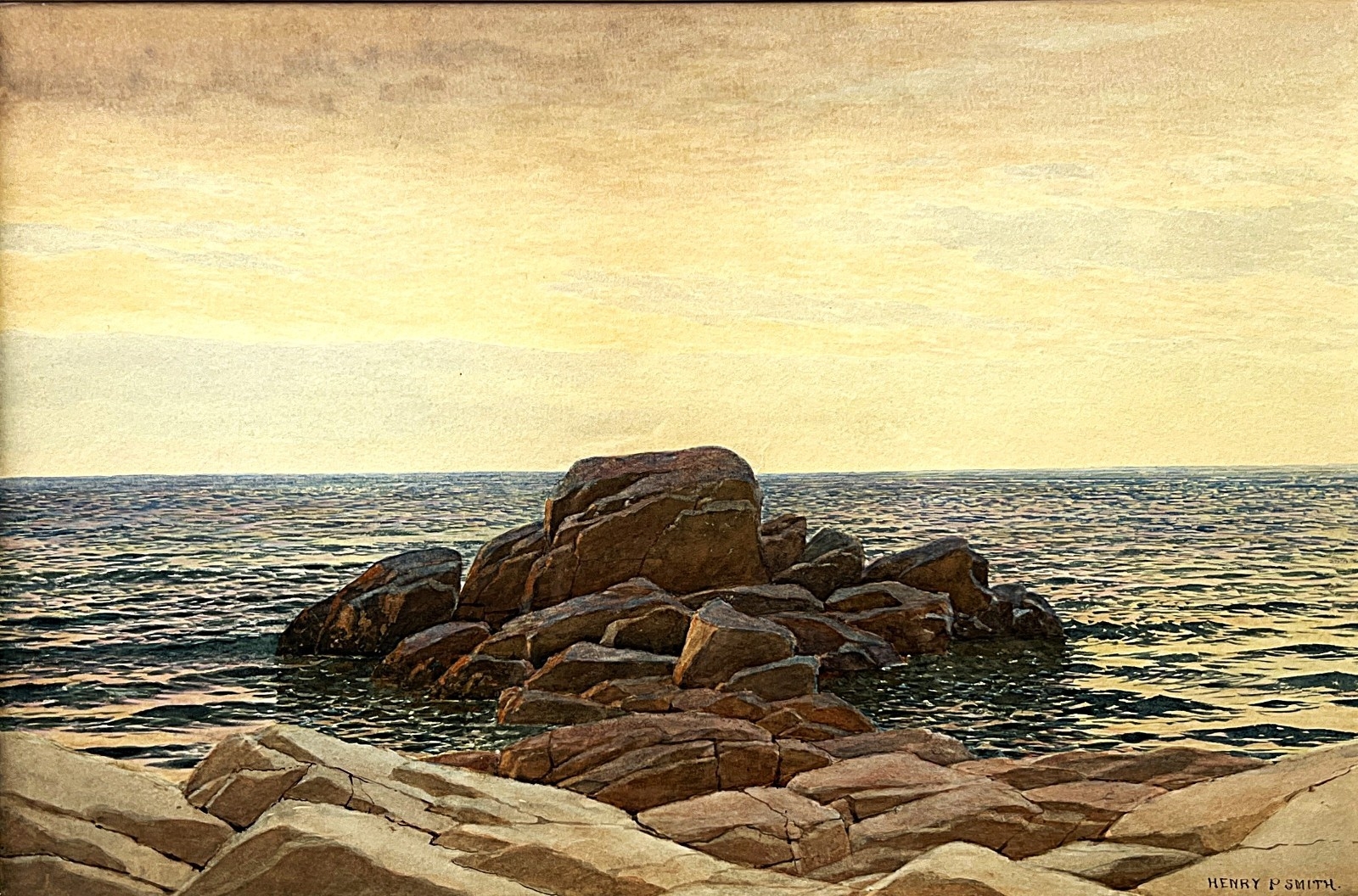 Henry Pember Smith | Realist Shoreline Rocks | MutualArt