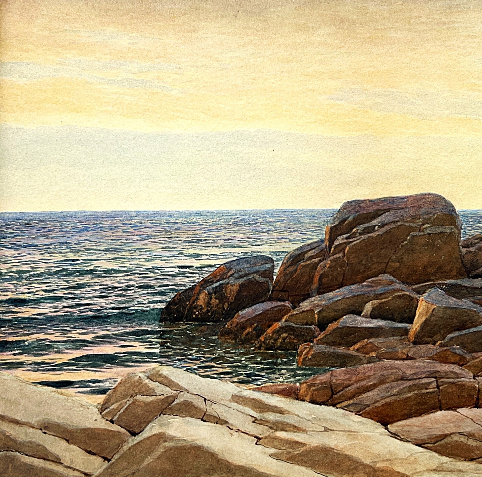 Henry Pember Smith | Realist Shoreline Rocks | MutualArt