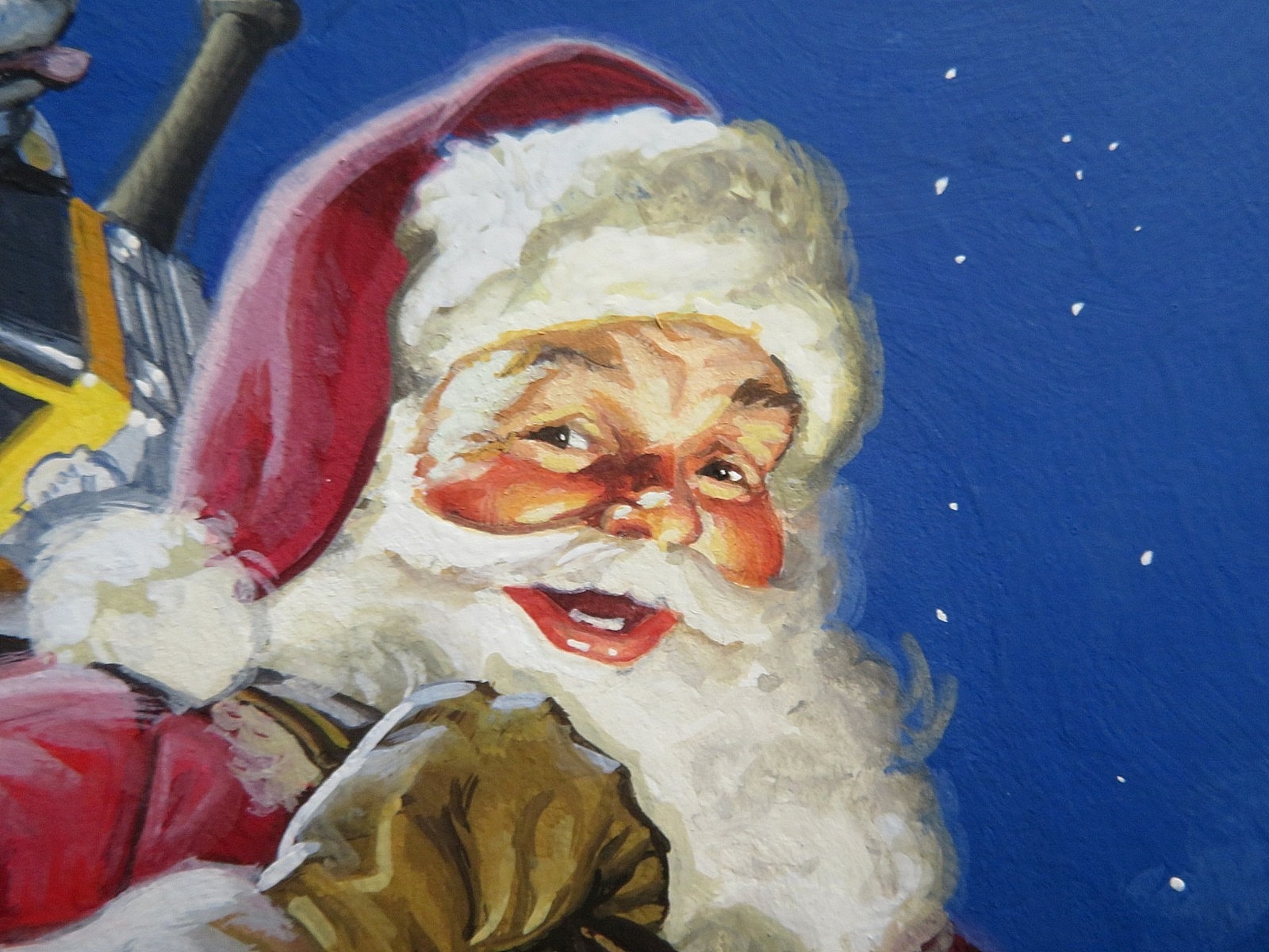 Tom Newsom | Santa Claus Painting Original Vintage Christmas Santa with ...