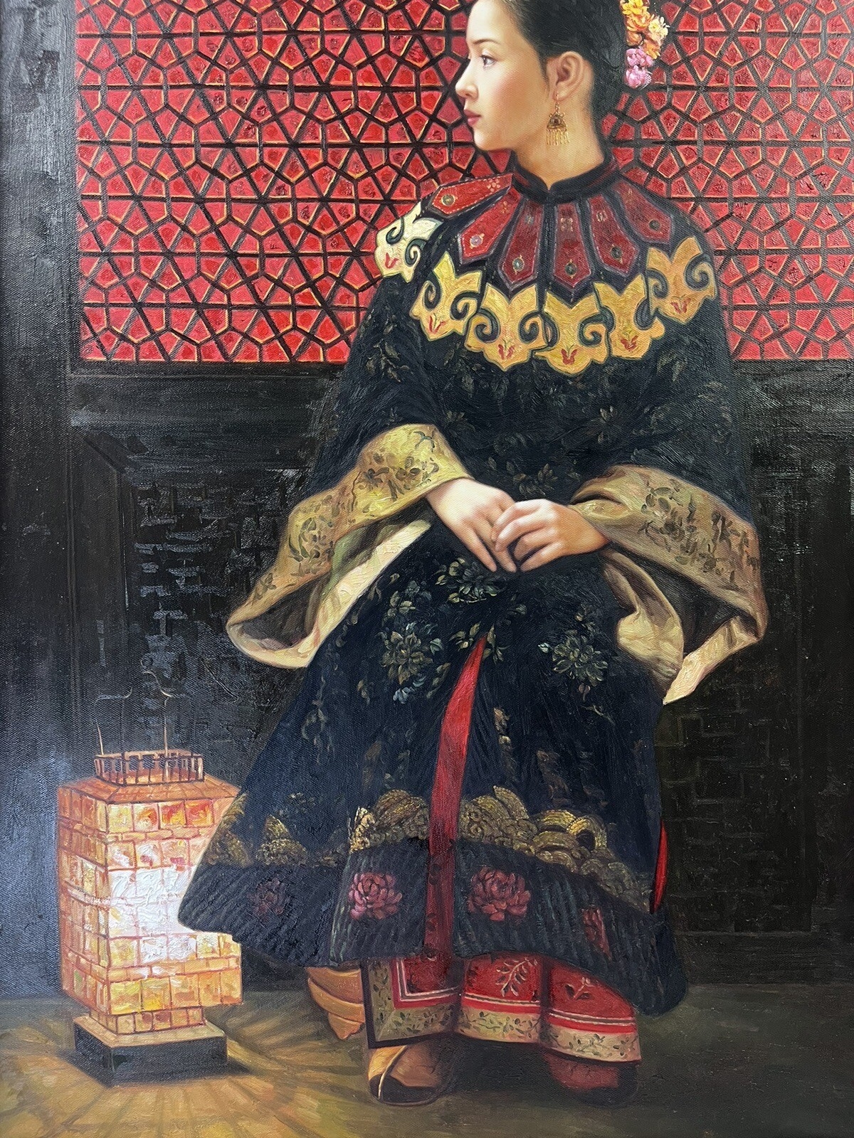 Di Li Feng | Portrait Of A Sitting Woman (2001) | MutualArt