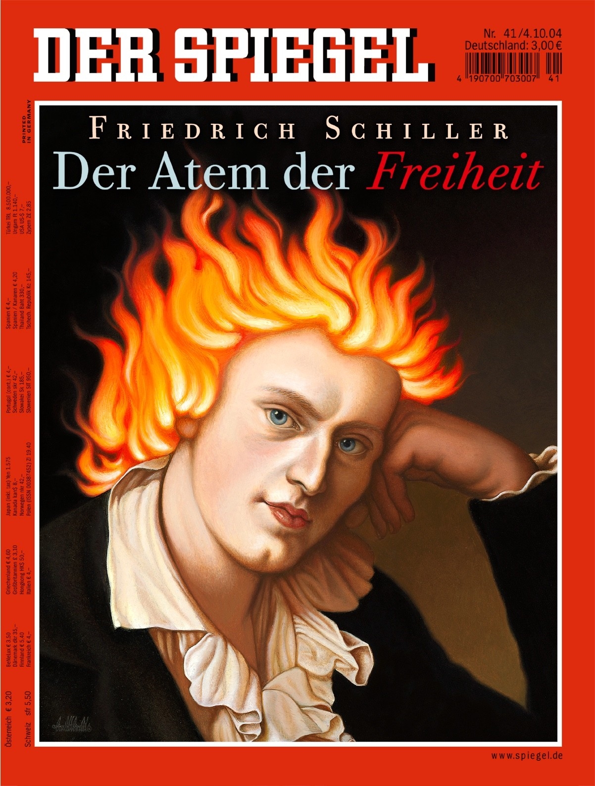 Braldt Bralds | Der Spiegel Cover Art: Frederick Schiller, Original ...