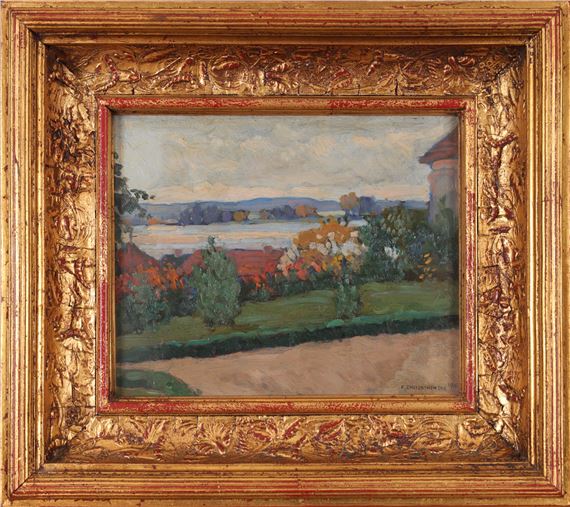 Edward Trojanowski | Widok z klasztoru w Czerwińsku (1916 (1916 ...