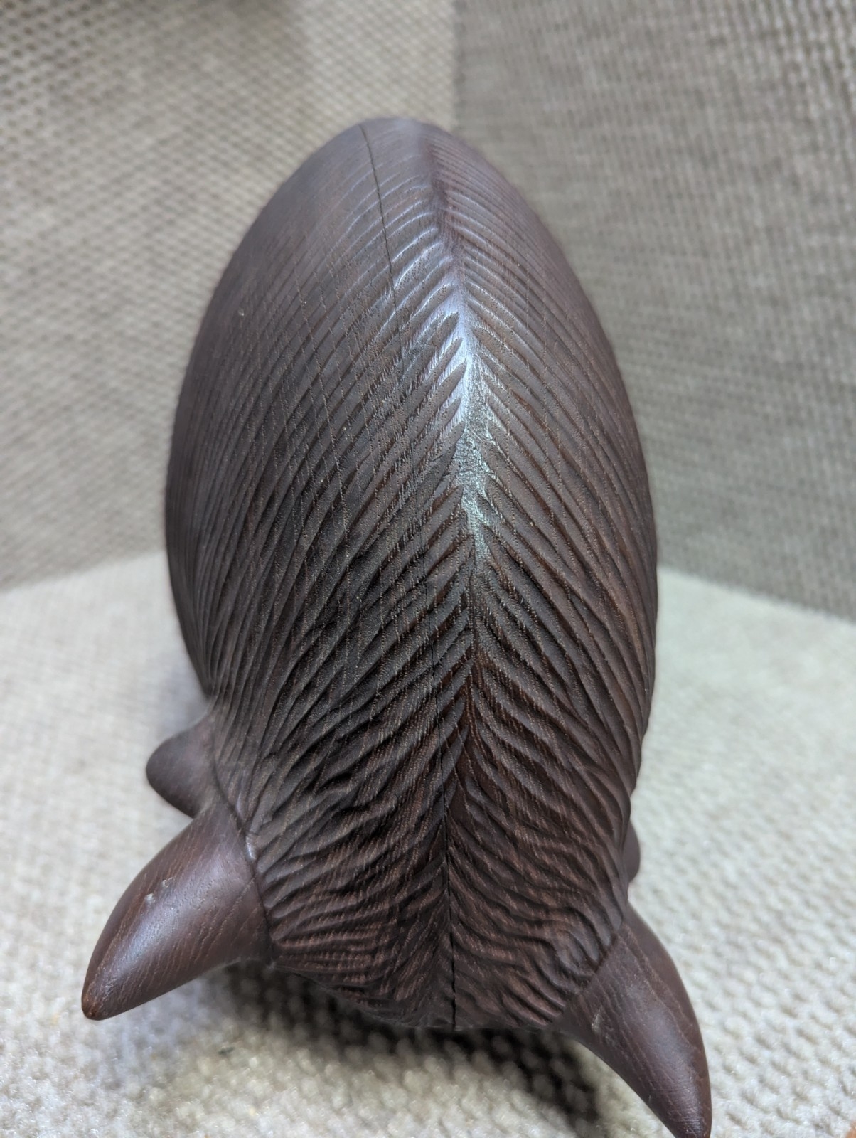 Den Permanente | Large Rare Danish Mid-Century Carved Teakwood Bison ...