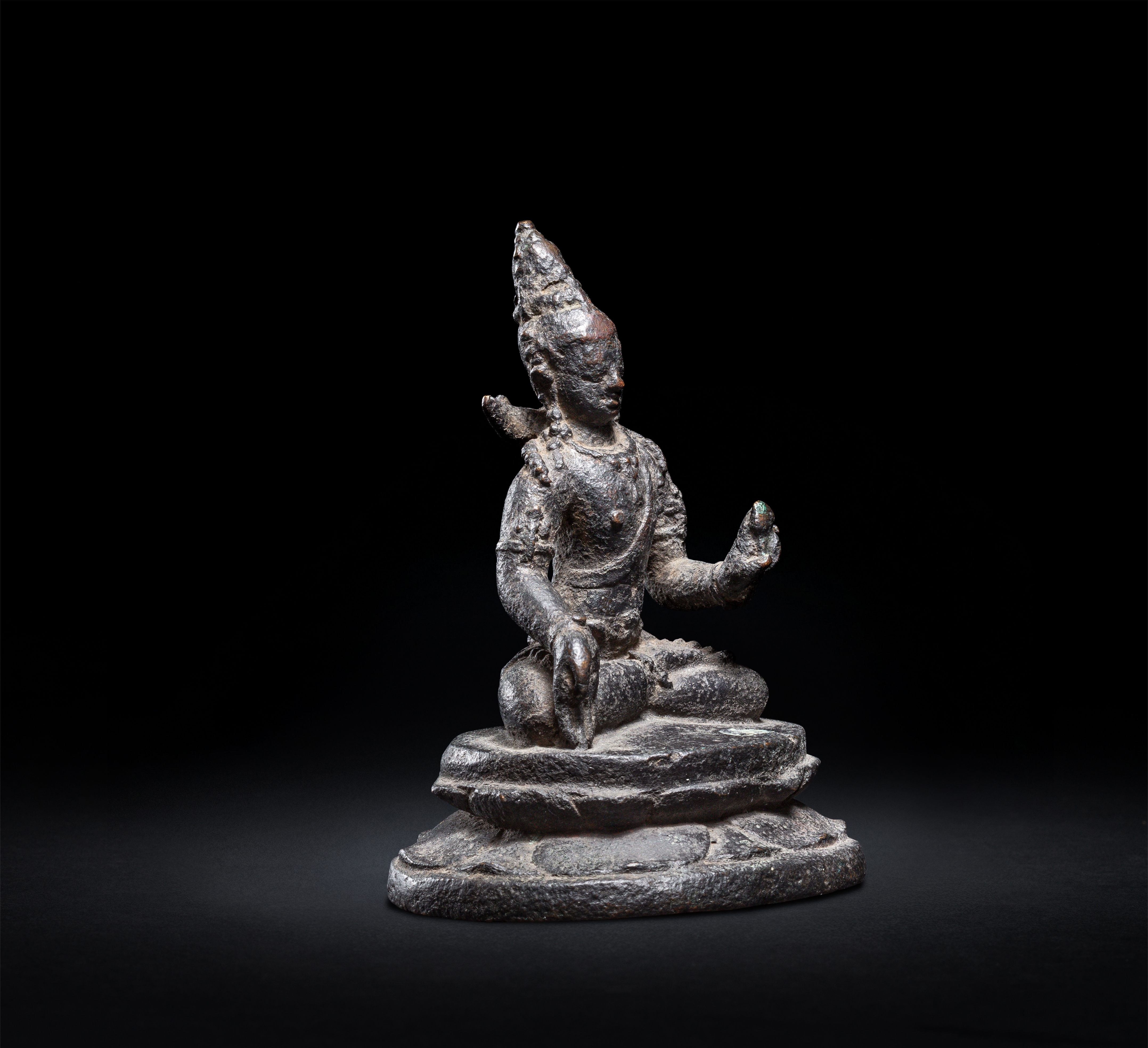 Javanese School, 9th Century | A bronze figure of Manjushri, Java, 9th ...