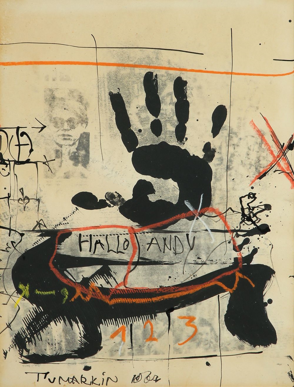 Igael Tumarkin | Hello Andy (1984) | MutualArt