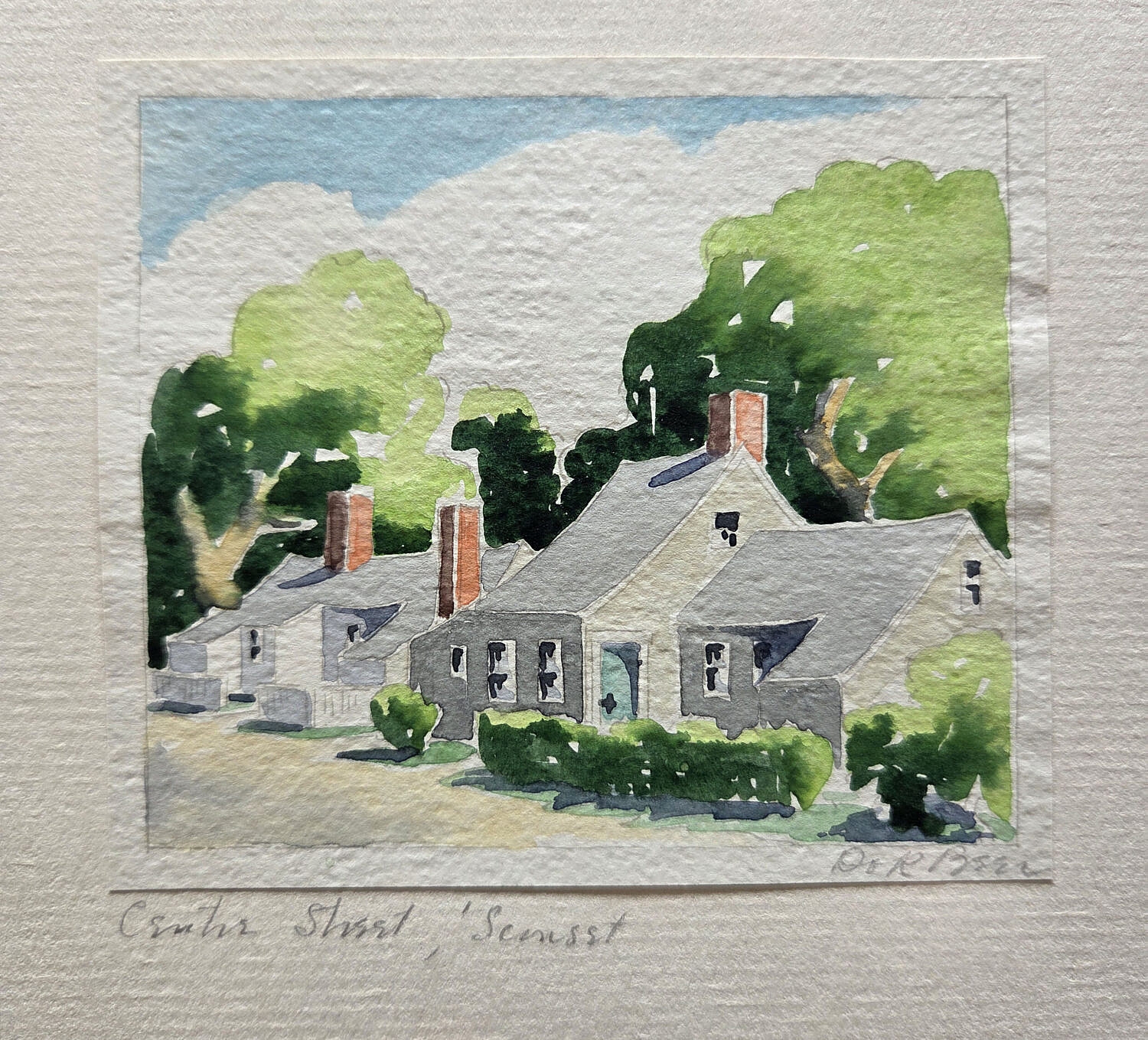 Doris Riker Beer | “Center Street ‘Sconset” | MutualArt