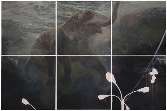 Untitled, Elephant (six panels - Ruprecht von Kaufmann