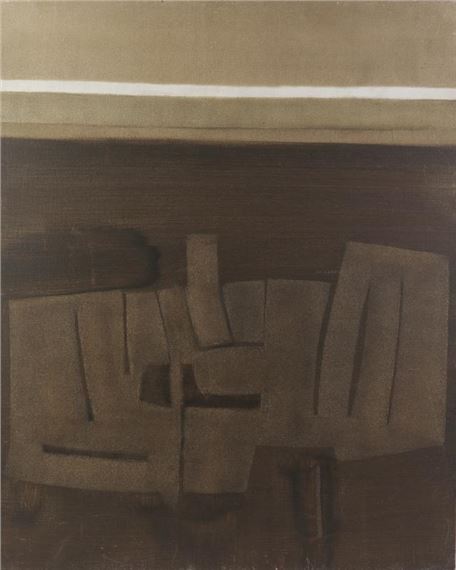 a painting of a chair in a room