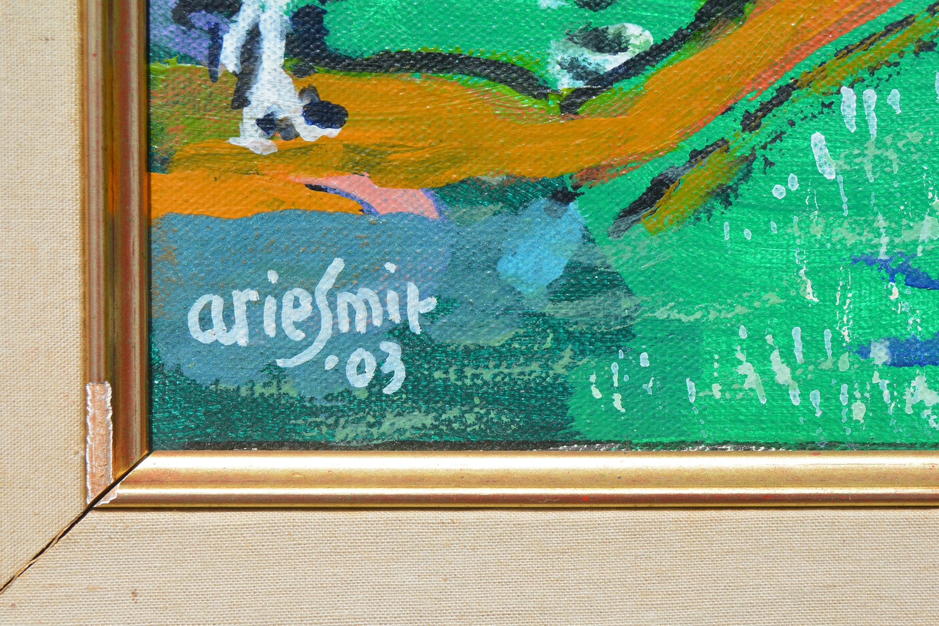 Arie Smit | Landscape With Rice Fields (2003) | MutualArt