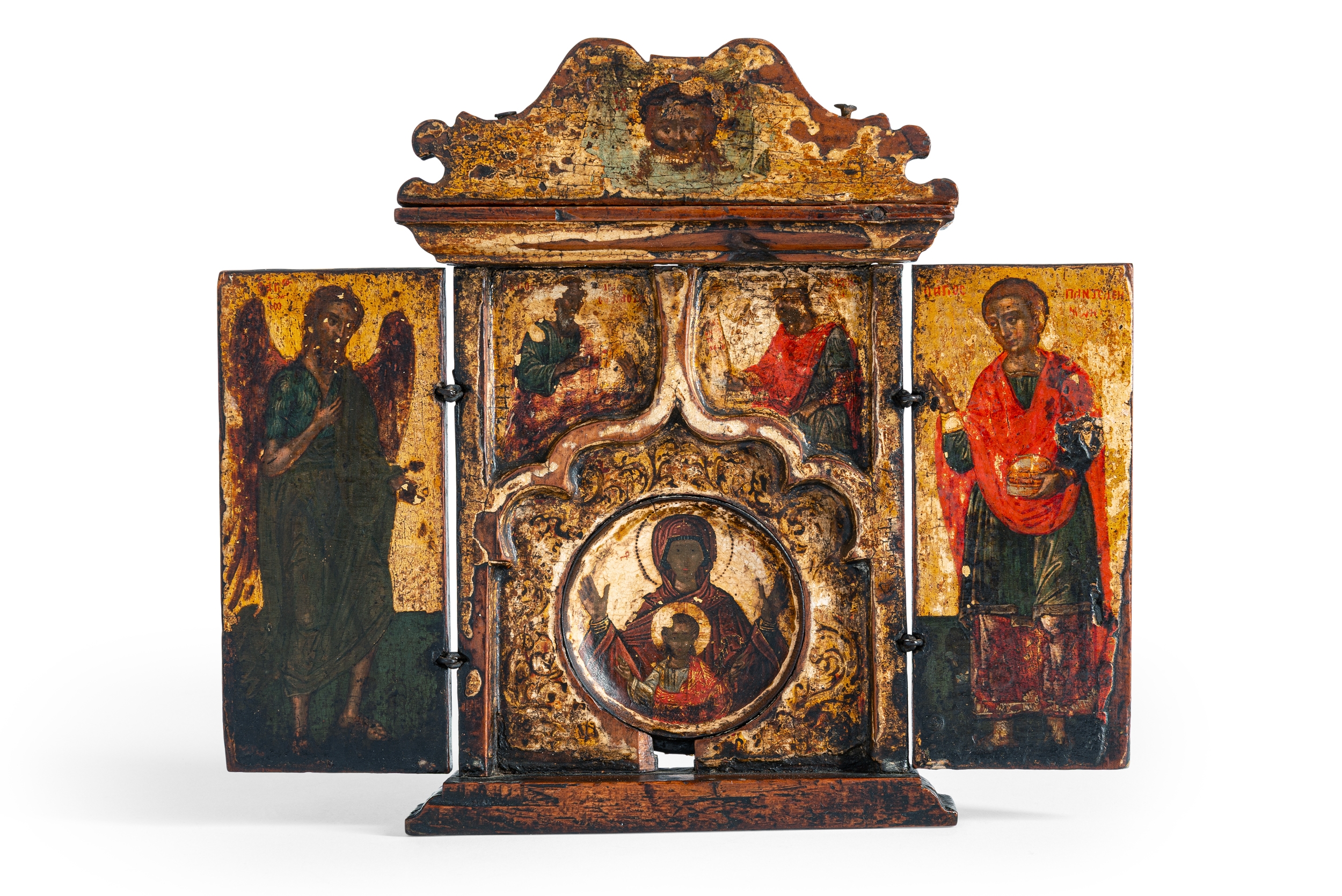 Veneto - Cretan School, 18th Century | A Veneto Cretan Tryptic Icon of ...