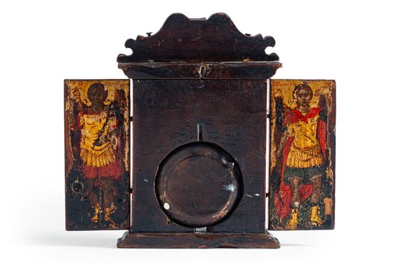 Veneto - Cretan School, 18th Century | A Veneto Cretan Tryptic Icon of ...