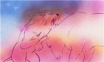 A Lion Armed With A Caduceus - Triangle-Astérides