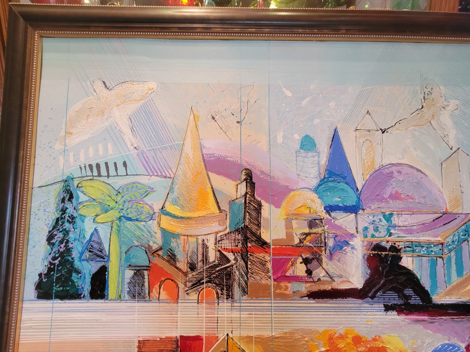 Calman Shemi | Original Painting by Calman Shemi signed, large 53.25 ...