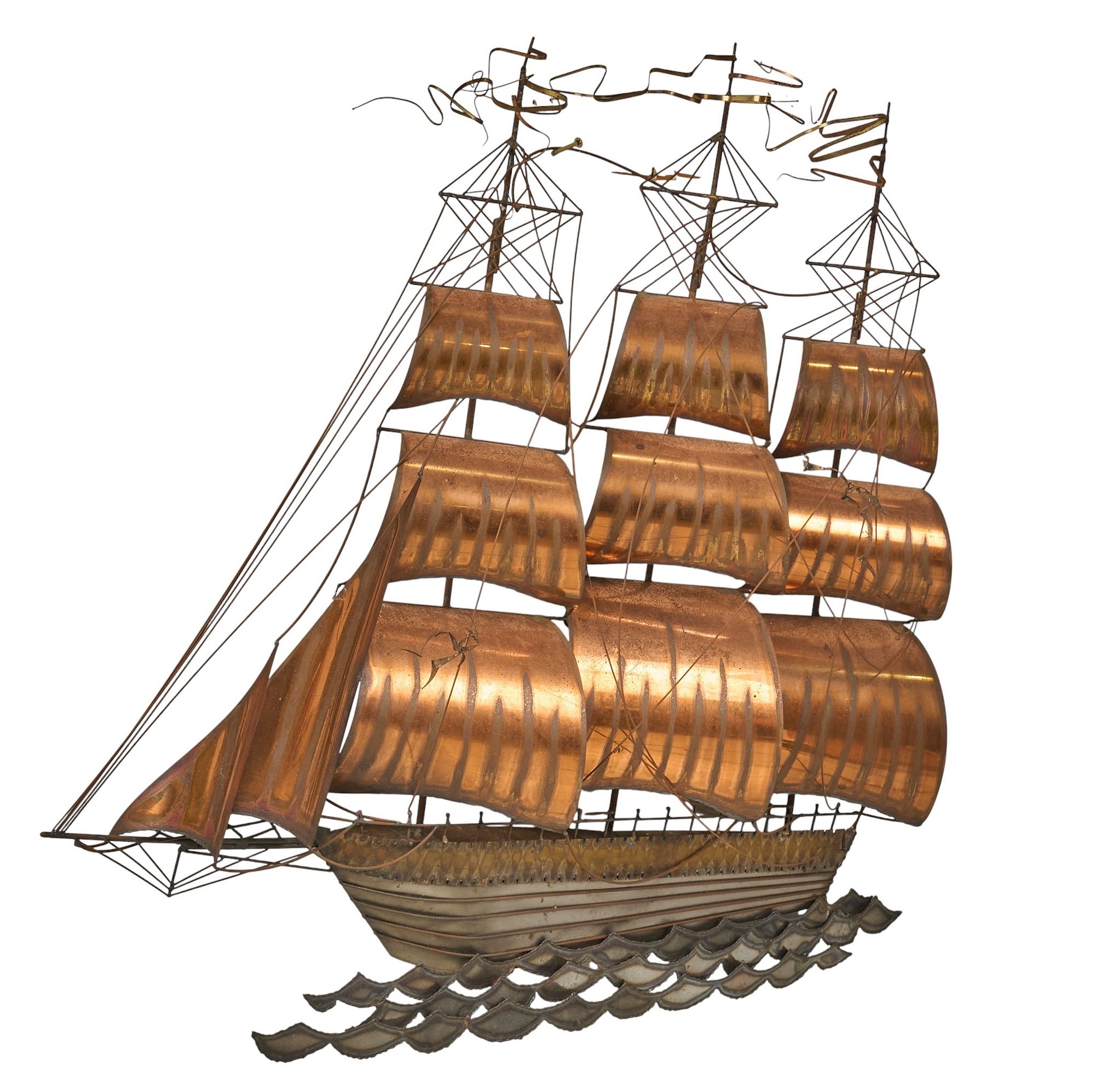 Jerry Amon | Copper Ship Wall Art | MutualArt