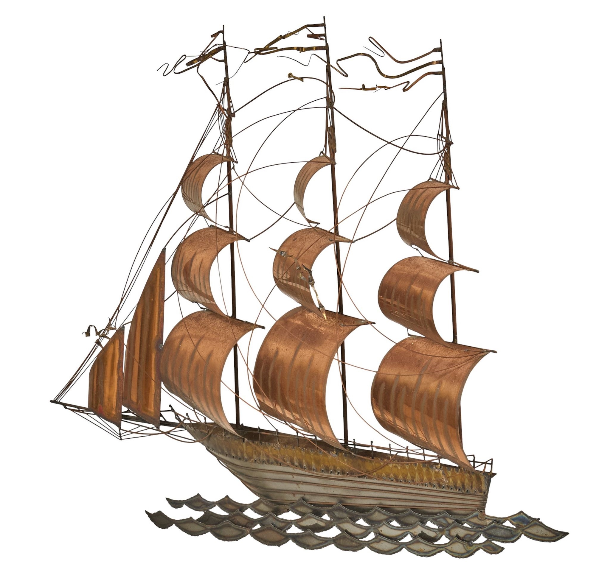 Jerry Amon | Copper Ship Wall Art | MutualArt