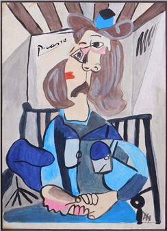 Portrait d'une femme assise - Pablo Picasso
