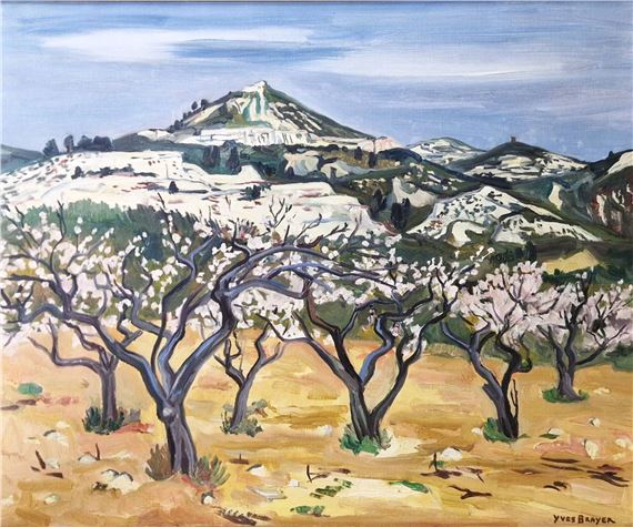 Yves Brayer | Field of apricot trees in springtime (1982) | MutualArt