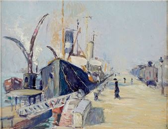 Quay in Rouen - Léonard Bordes