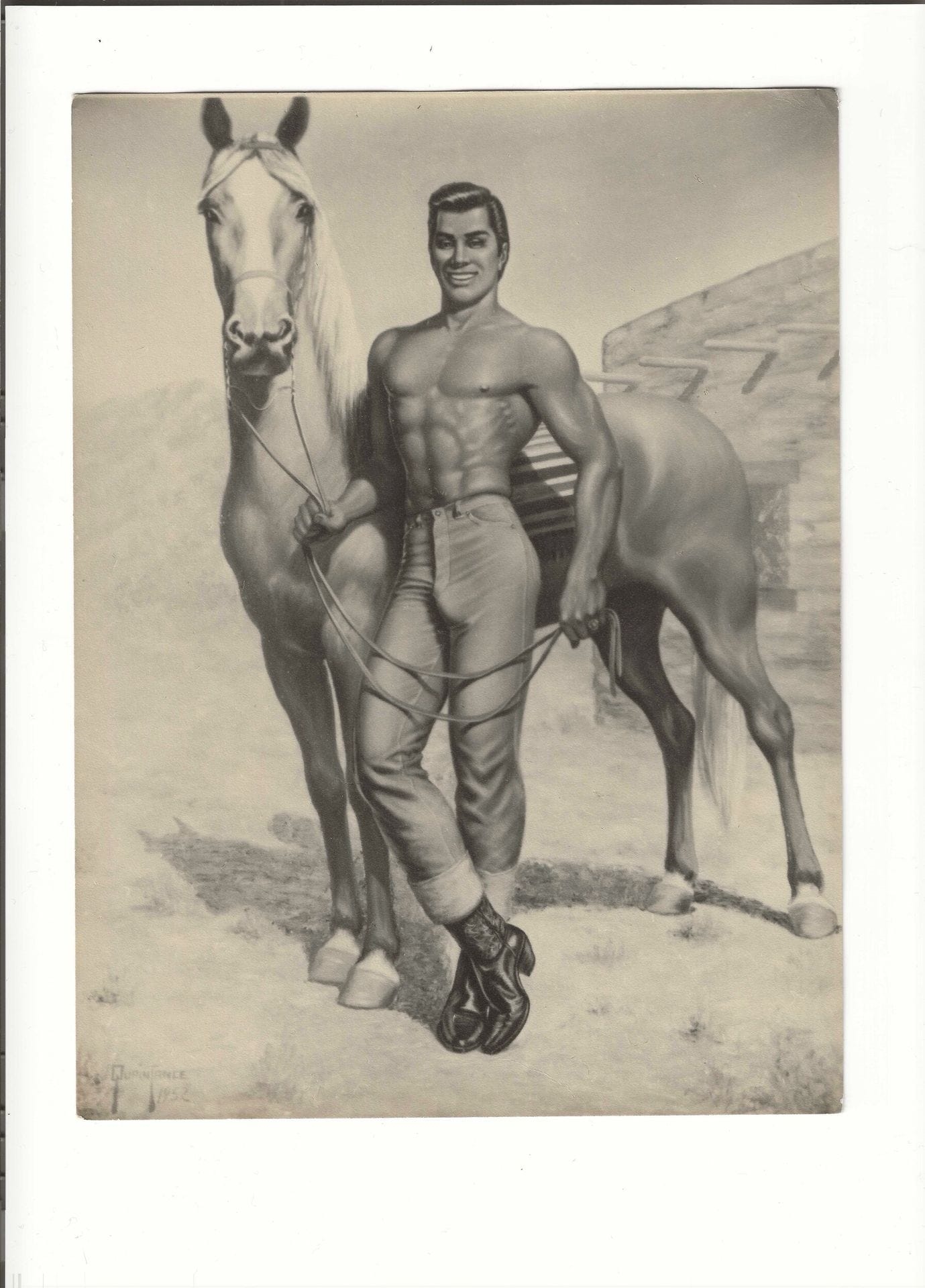 George Quaintance | Man on Horseback (Circa 1940) | MutualArt