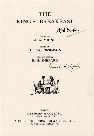 H. E. Shepherd | The King's Breakfast (1925) | MutualArt
