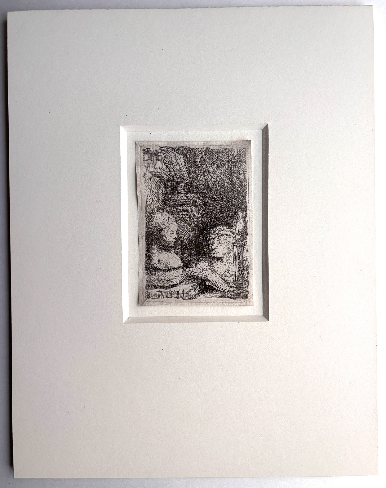 Rembrandt van Rijn | Man Drawing from a Cast (Circa 1641) | MutualArt