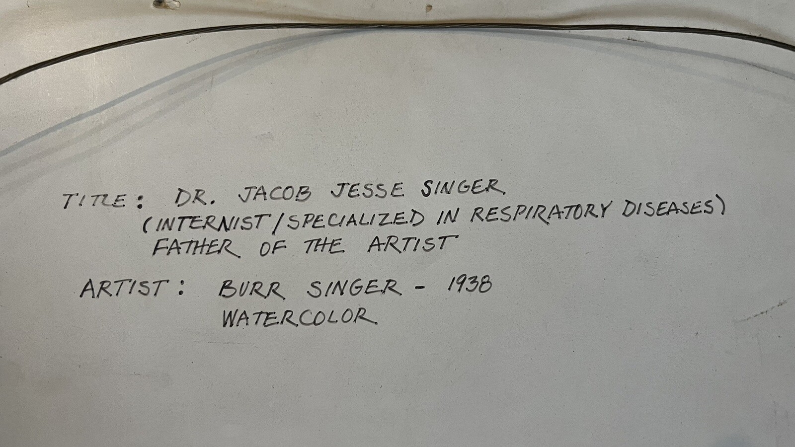 Burr Singer | Burr Singer Original Watercolor Of Her Parents (1933 ...