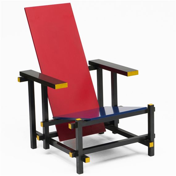 Gerrit Rietveld | Red and Blue Chair | MutualArt