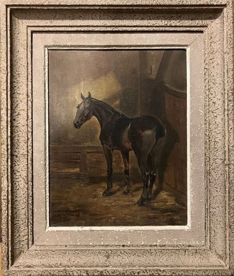 Roland Morisson | Horse at the stable (1937) | MutualArt