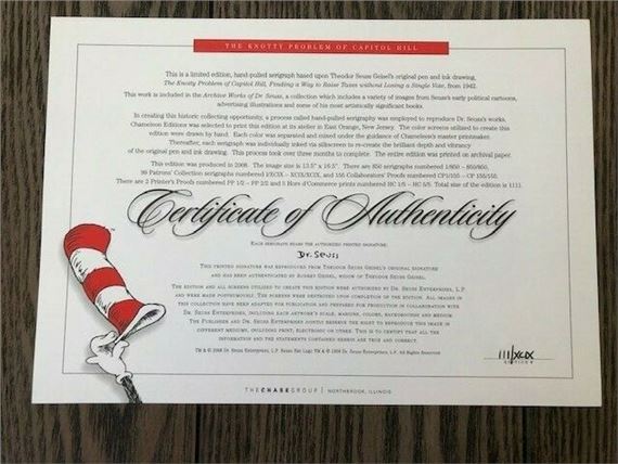 Dr. Seuss | The Knotty Problem of Capital Hill (2008) | MutualArt