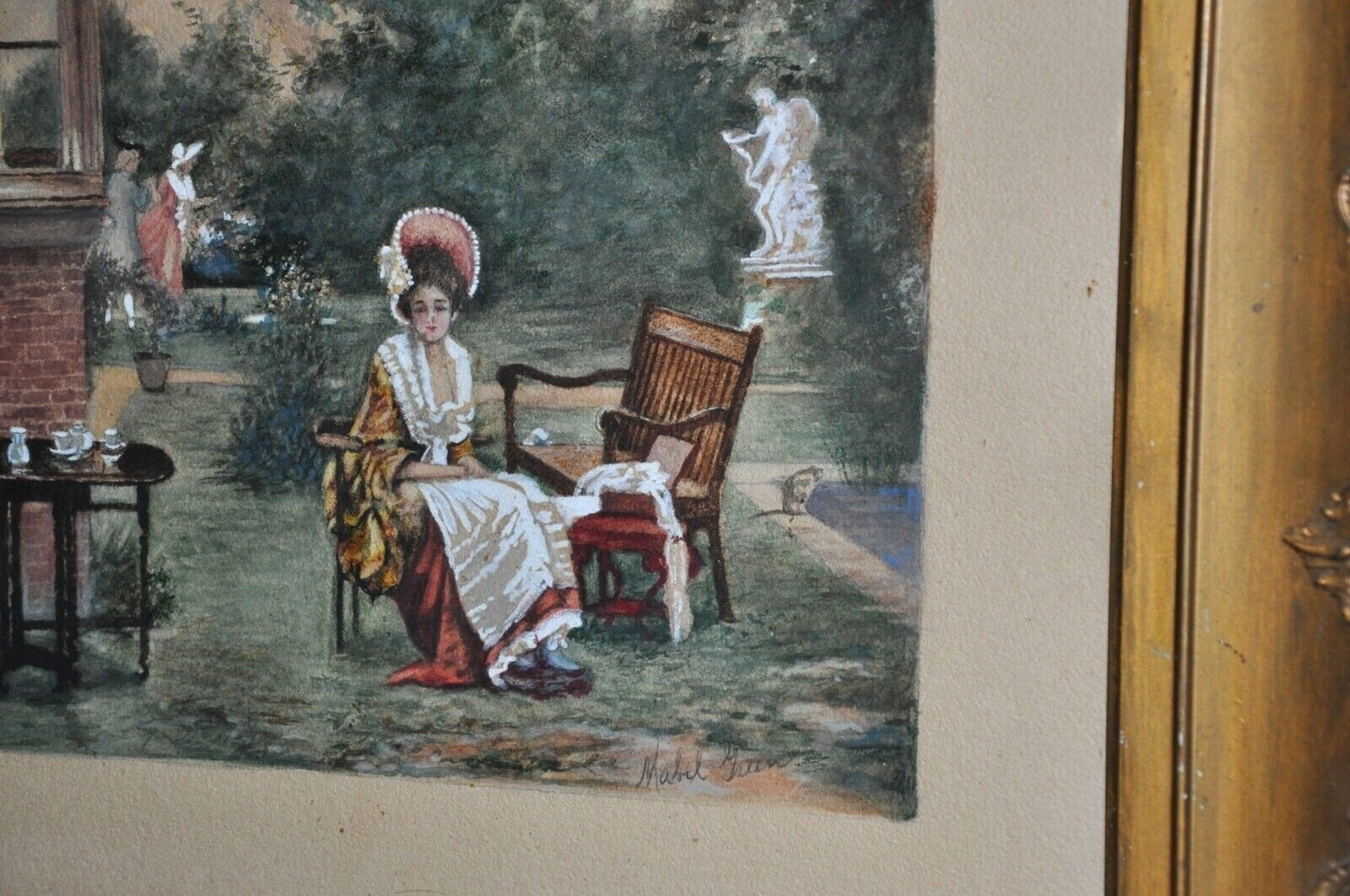 Null Zero | wonderful Antique Victorian genre Watercolor Painting ...
