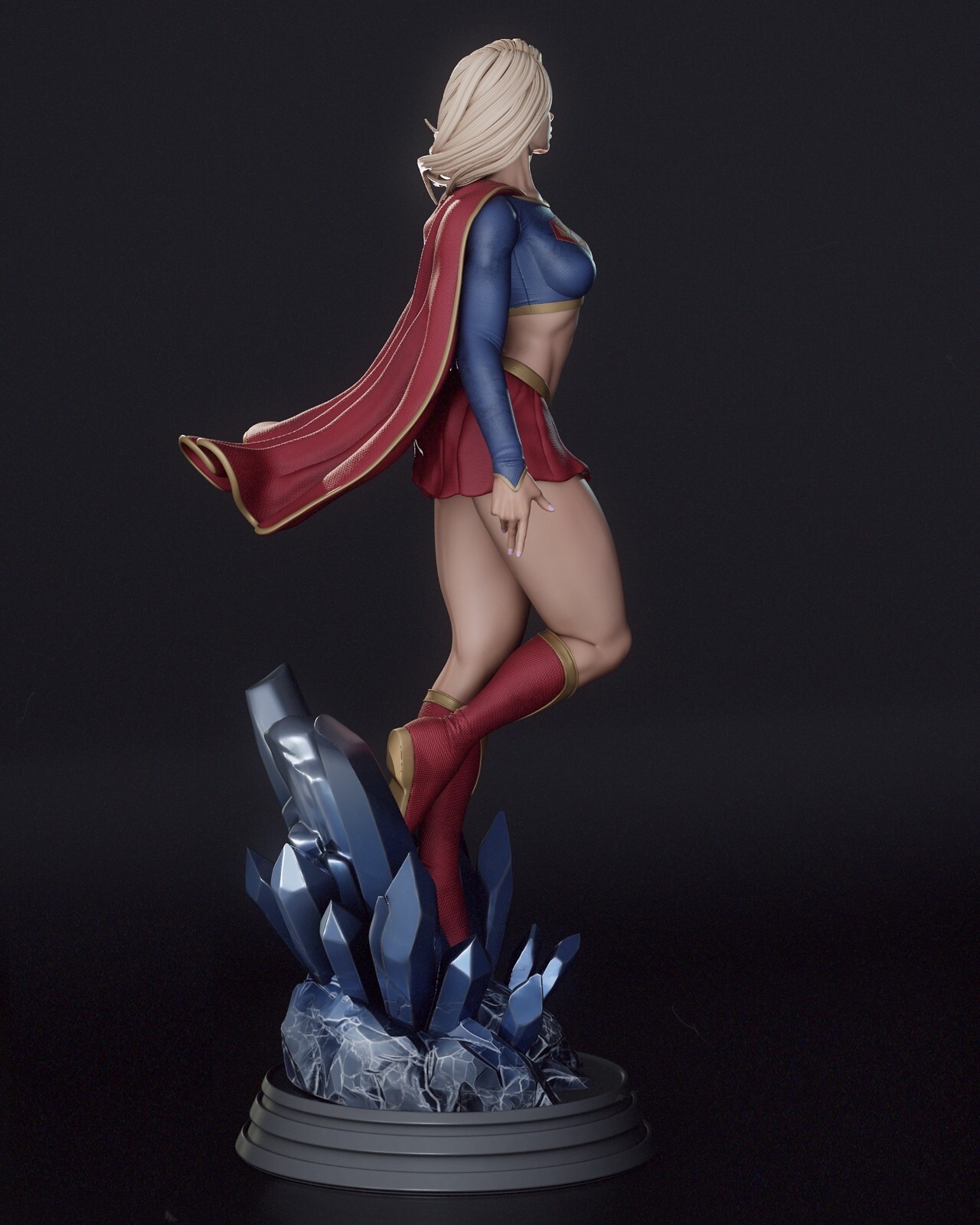 Null Zero | Supergirl Fan Art /Sculpture Fully Painted (Made to order ...