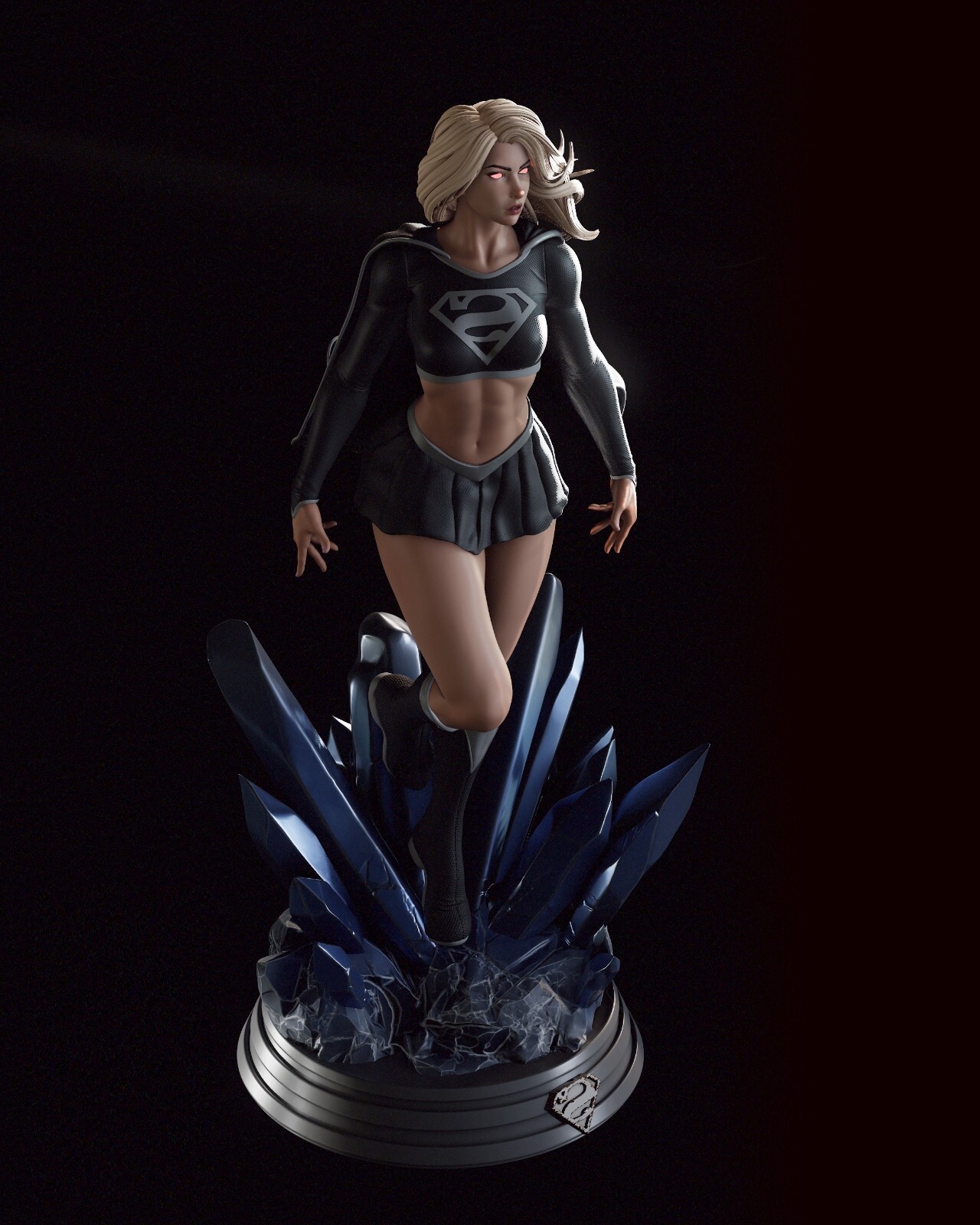 Null Zero | Supergirl Fan Art /Sculpture Fully Painted (Made to order ...