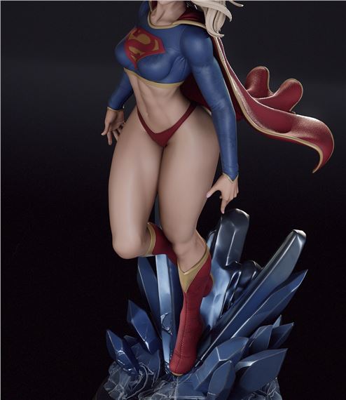 Null Zero | Supergirl Fan Art /Sculpture Fully Painted (Made to order ...