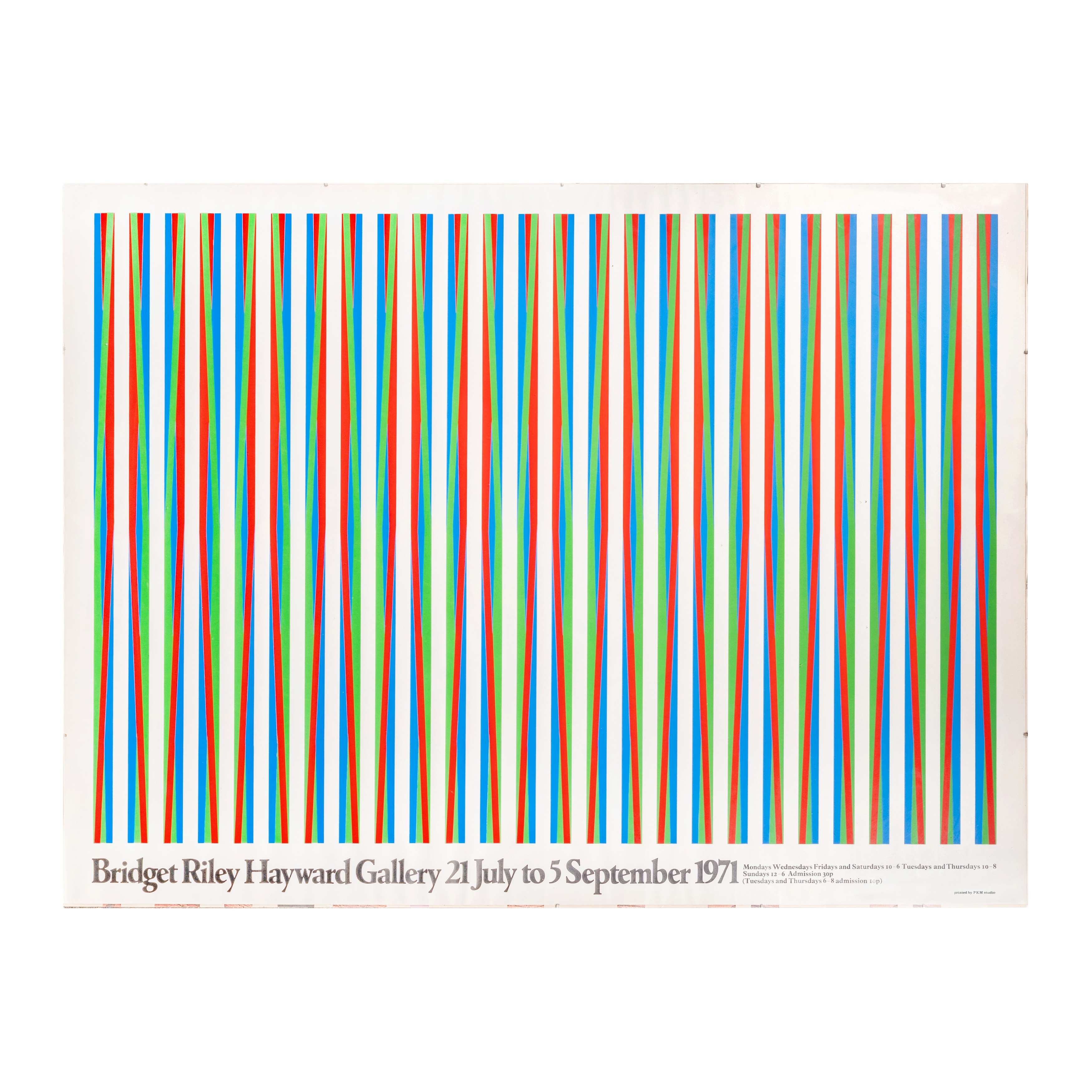 Bridget Riley | Exhibition Poster advertising Bridget Riley (1971 ...