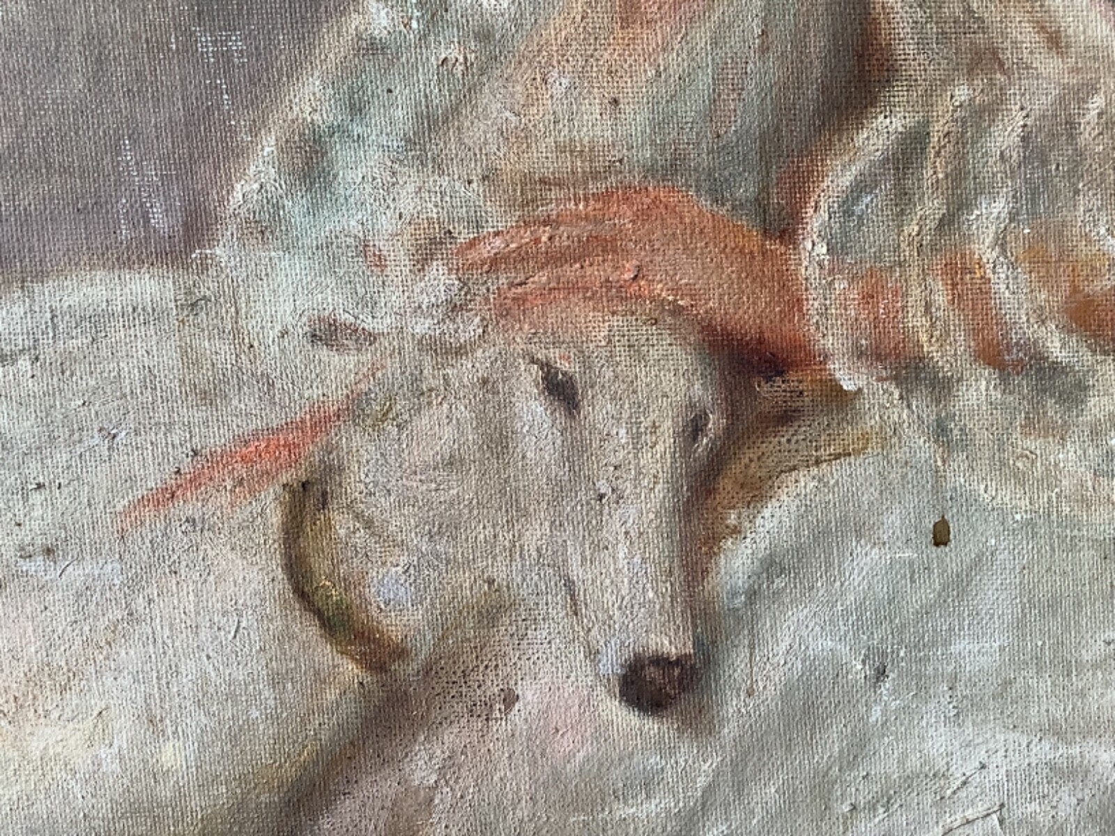 Null Zero | Portrait of a young lady with a borzoi (Circa 1940) | MutualArt