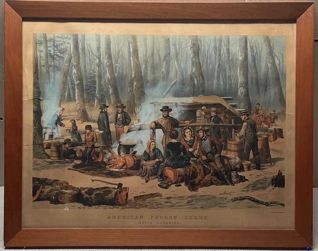 Arthur Fitzwilliam Tait | American Forest Scene - Sugar Mapling (1800 ...