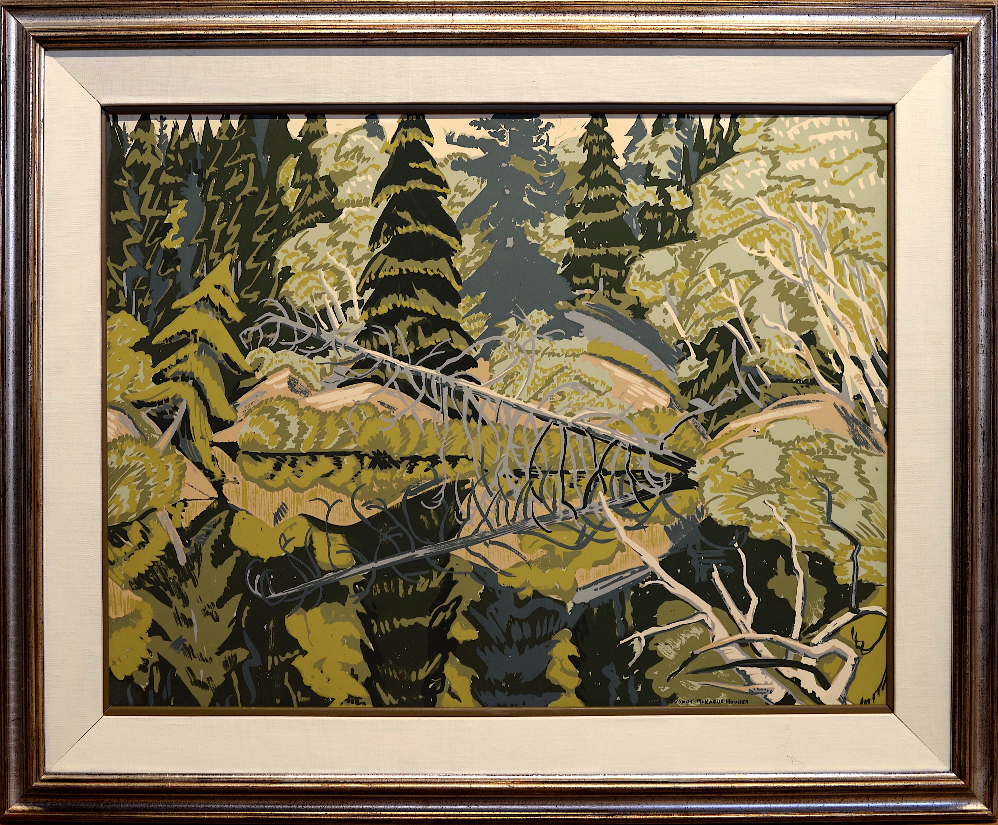 Yvonne McKague Housser | Poplar and Spruce (1947 - 1953) | MutualArt