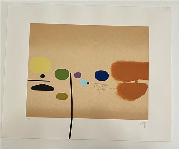 Victor Pasmore | ORANGE AND PINK (1984) | MutualArt