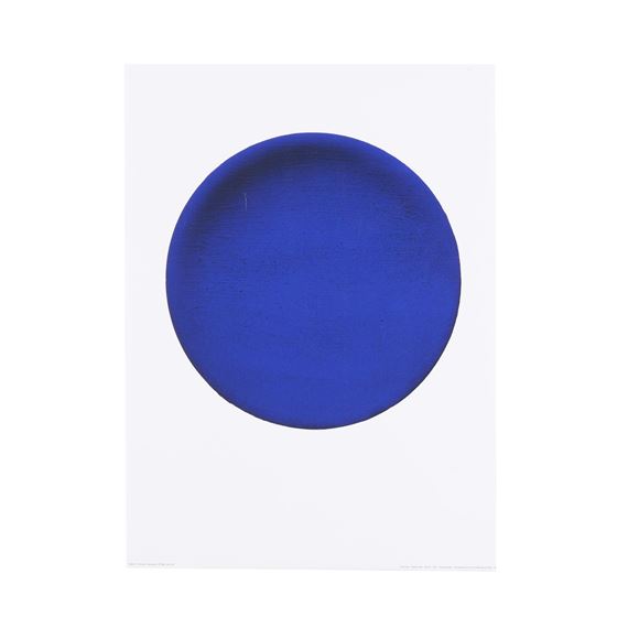 Blue Disk Poster - Yves Klein