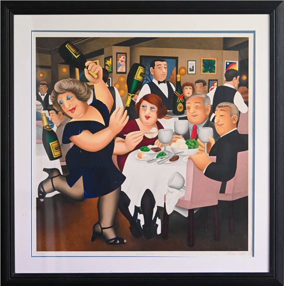 Beryl Cook | Bouncers (1991) | MutualArt