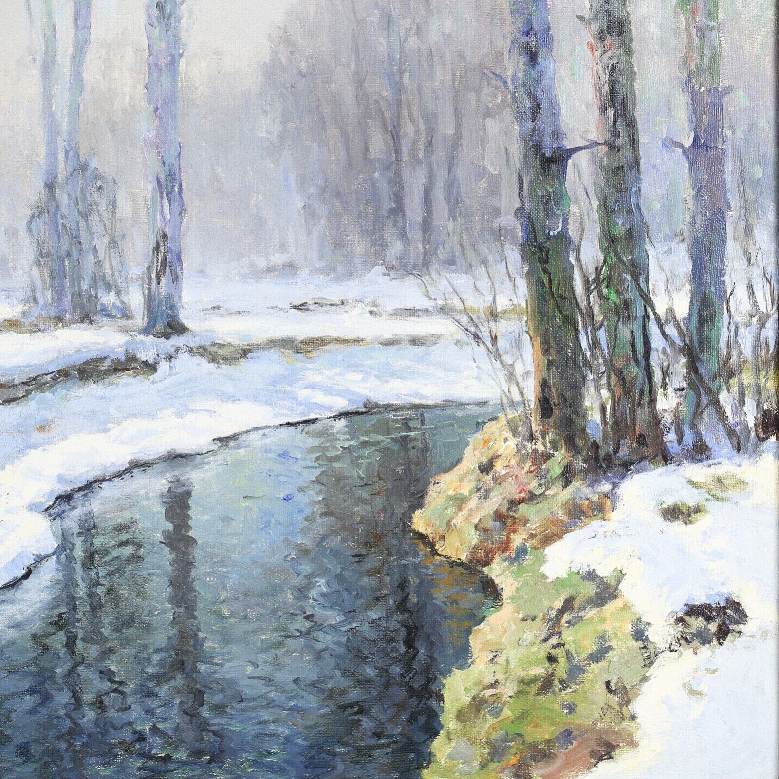 Wiktor Korecki | opening of river in snow (1960 - 1969) | MutualArt