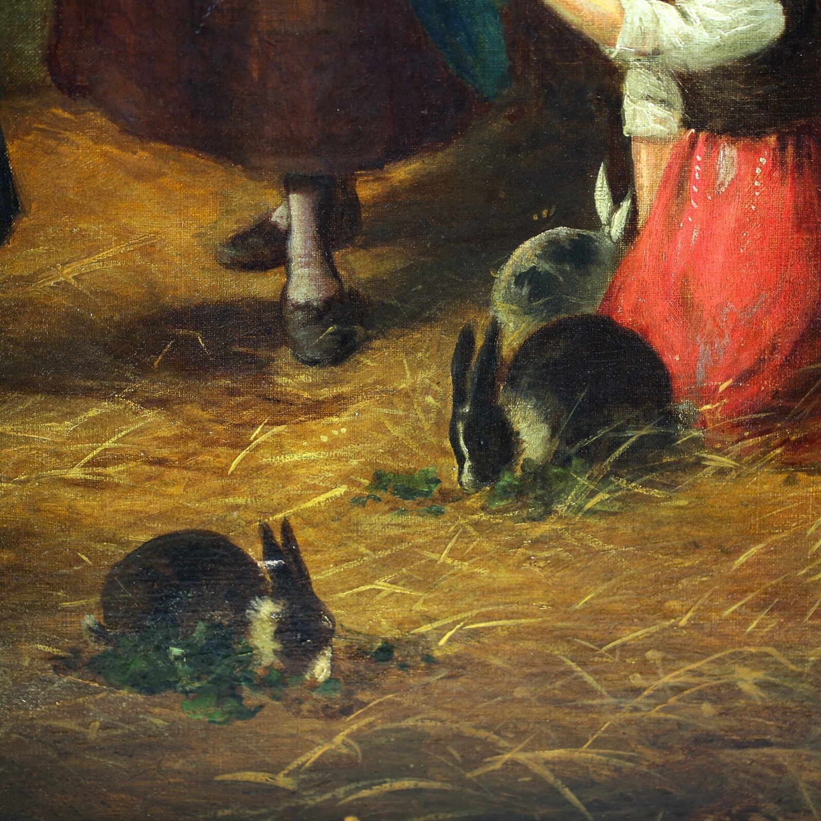 Null Zero | Feeding Rabbits (mid 19th century) | MutualArt