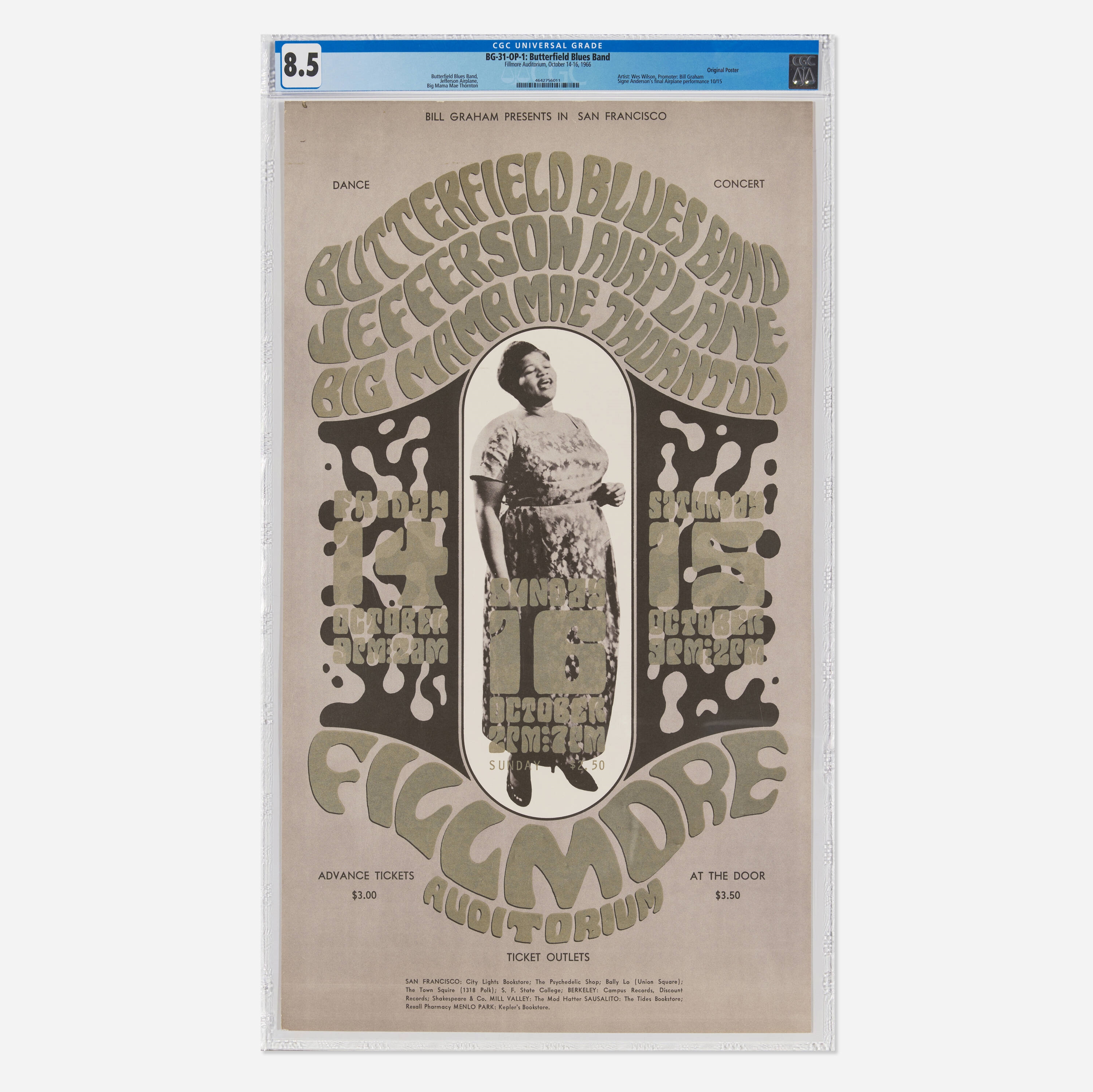 Wes Wilson | BG-31-OP-1 Jefferson Airplane & Butterfield Blues Band ...