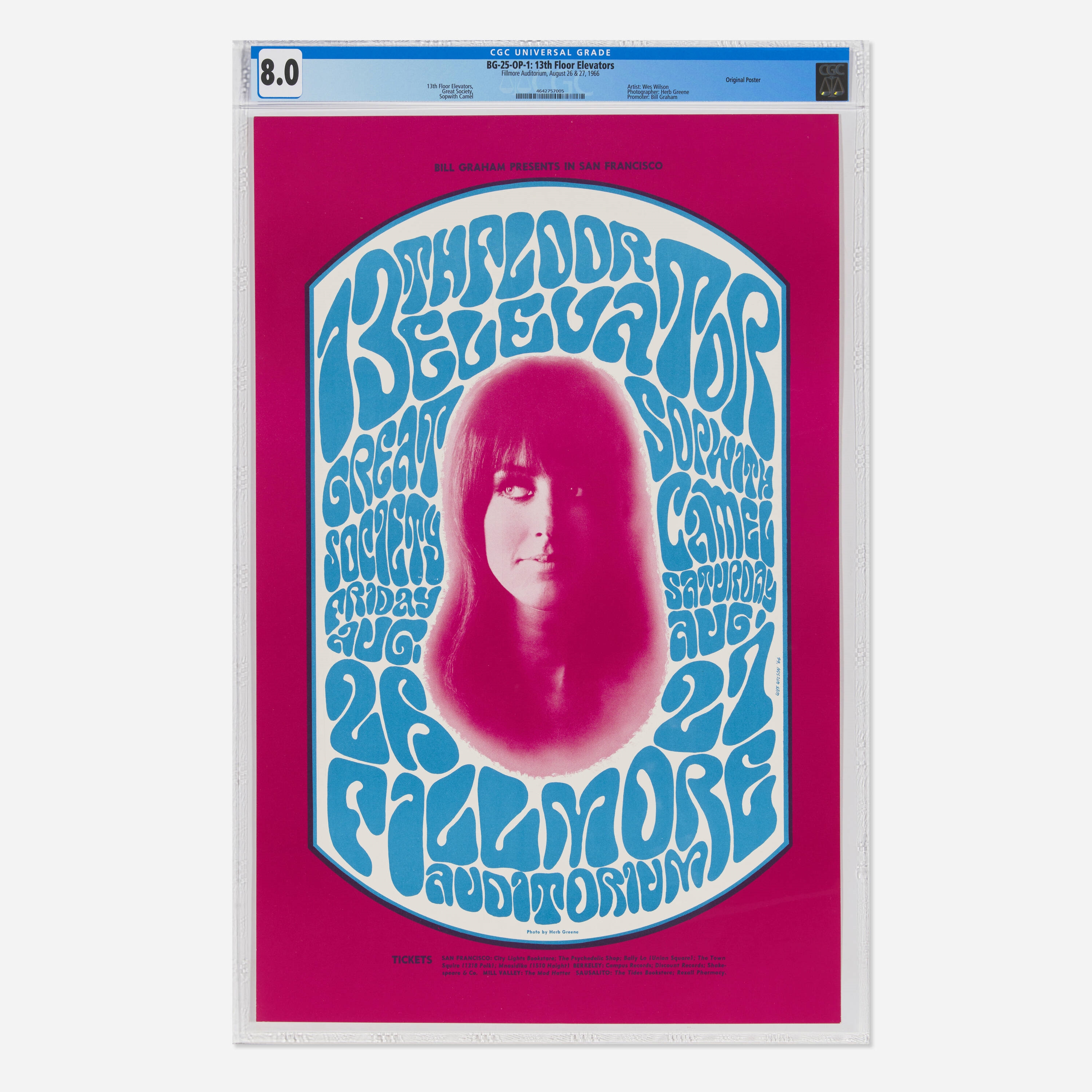 Wes Wilson | 13th Floor Elevators 1966 Fillmore Auditorium (1966 ...