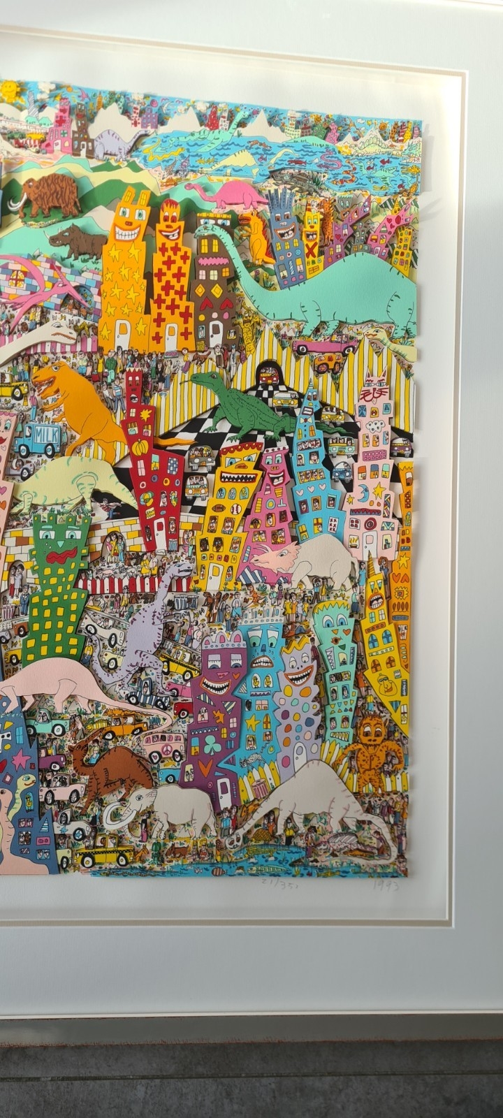 James Rizzi | When the Dinosaurs Return (1993) | MutualArt