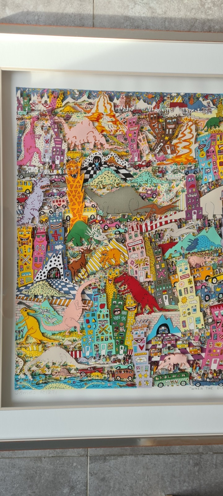 James Rizzi | When the Dinosaurs Return (1993) | MutualArt