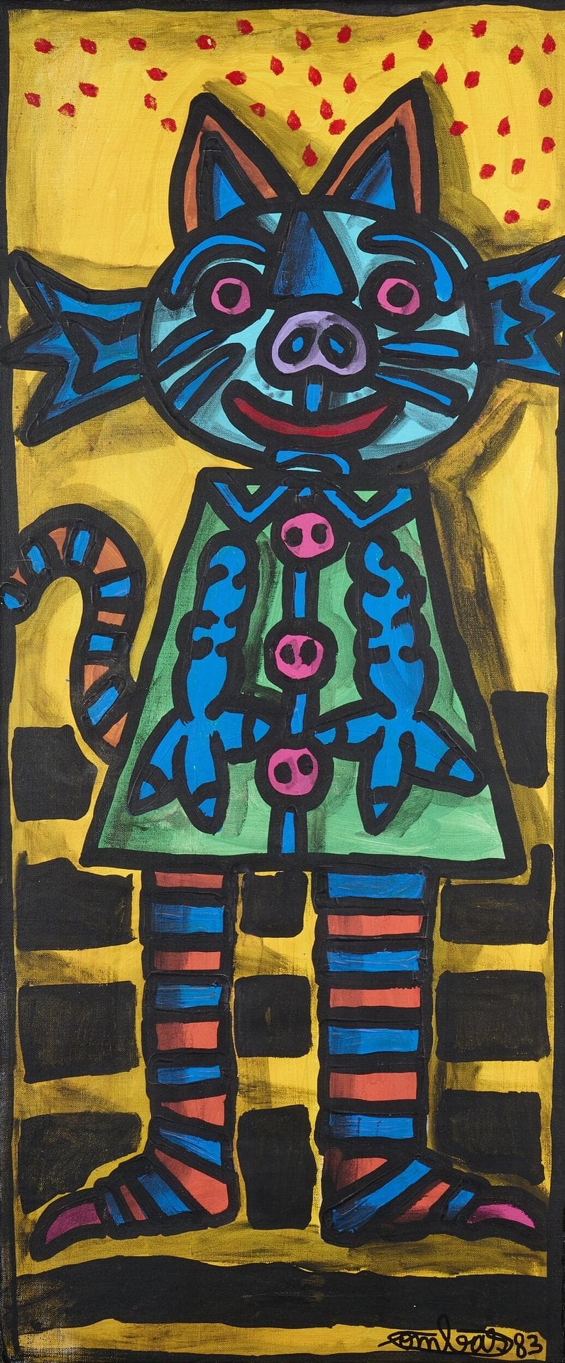 Robert Combas | Cat (1983) | MutualArt