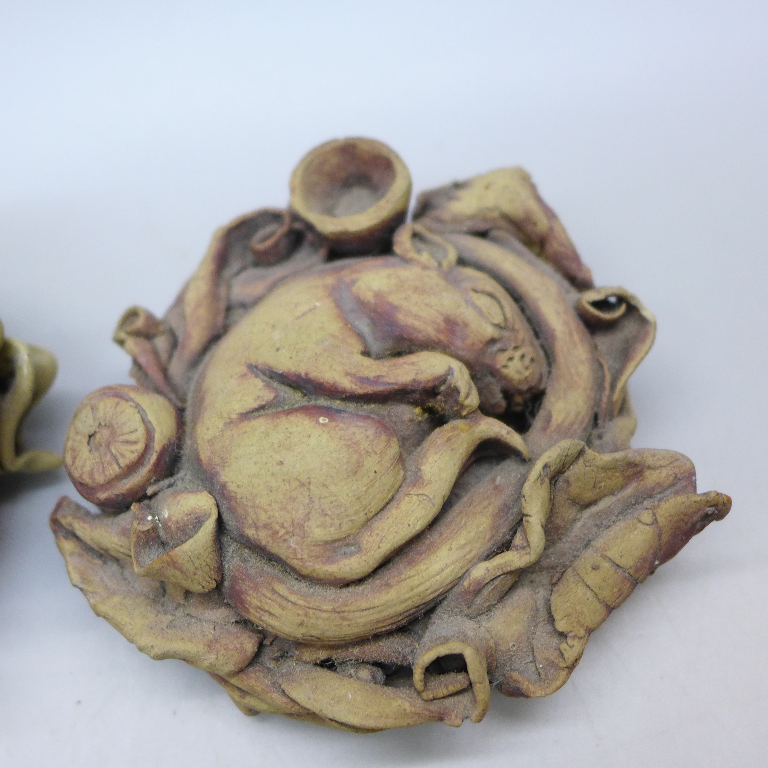 Jill Moger | Two Jill Moger studio art pottery mice figures | MutualArt
