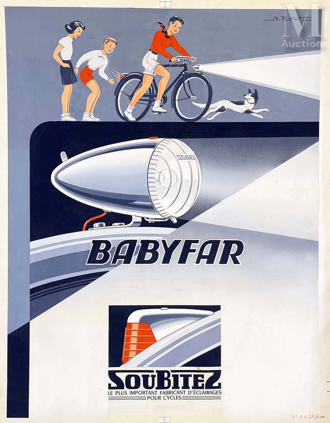 Feu Avant De Vélo Ancien Années 1930 – Herse Pour Peugeot, Gœland, Soubitez – Pièce D’origine