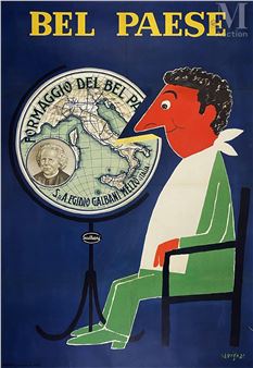 A stylized figure with a red face sits beside a large globe, gazing at it thoughtfully.